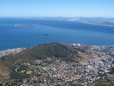 Kapské město ze Stolové hory